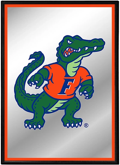 The Fan-Brand University of Florida Mascot Framed Mirrored Wall Sign