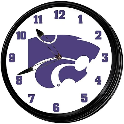 The Fan-Brand Kansas State University Retro Lighted Wall Clock