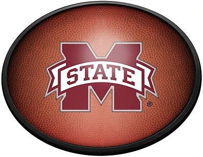 The Fan-Brand Mississippi State University Pigskin Oval Slimline Lighted Sign