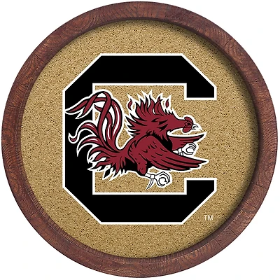 The Fan-Brand University of South Carolina “Faux” Barrel Framed Cork Board