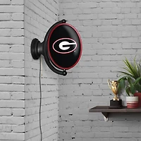 The Fan-Brand University of Georgia Oval Rotating Lighted Sign