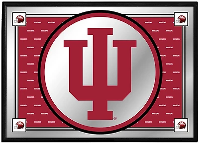 The Fan-Brand Indiana University Team Spirit Framed Mirrored Wall Sign