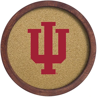 The Fan-Brand Indiana University “Faux” Barrel Framed Cork Board