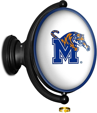 The Fan-Brand University of Memphis Oval Rotating Lighted Sign