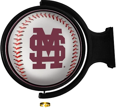 The Fan-Brand Mississippi State University Baseball Round Rotating Lighted Sign