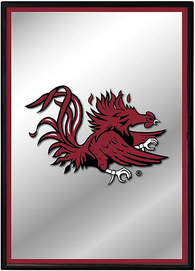 The Fan-Brand University of South Carolina: Mascot Framed Mirrored Wall Sign