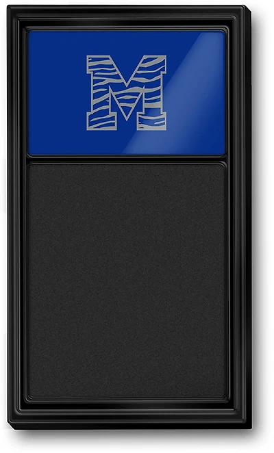 The Fan-Brand University of Memphis Striped M Chalk Note Board