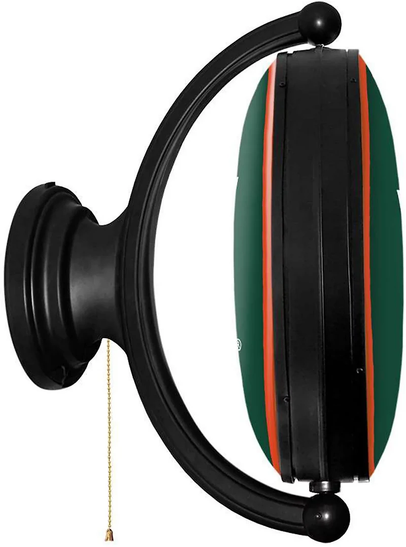 The Fan-Brand University of Miami Oval Rotating Lighted Sign