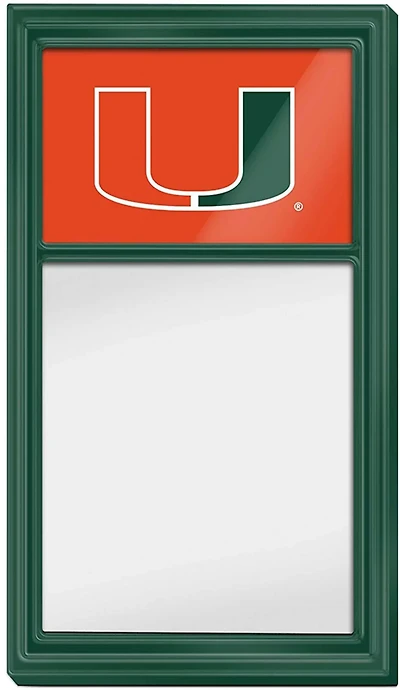 The Fan-Brand University of Miami Green Dry Erase Note Board
