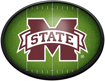 The Fan-Brand Mississippi State University On the 50 Oval Slimline Lighted Sign