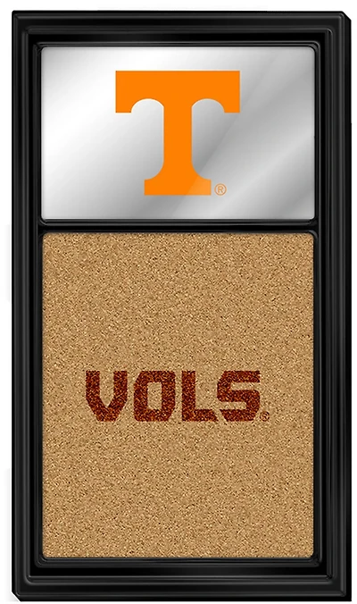 The Fan-Brand University of Tennessee Dual Logo Mirrored Cork Note Board