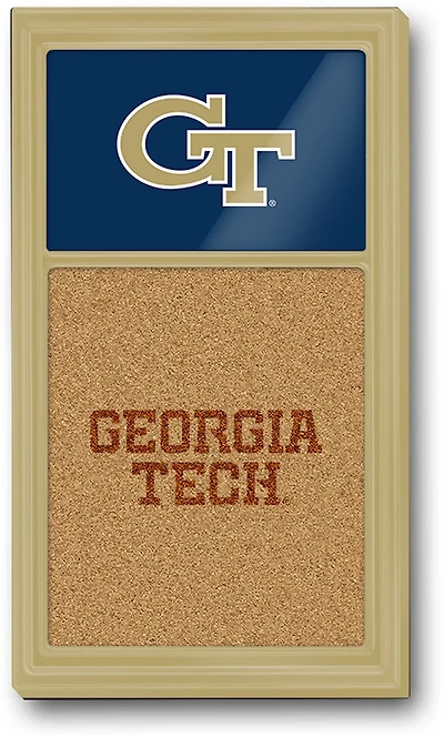 The Fan-Brand Georgia Tech University Dual Logo Cork Note Board