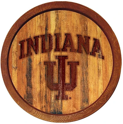 The Fan-Brand Indiana University Faux Barrel Top Sign