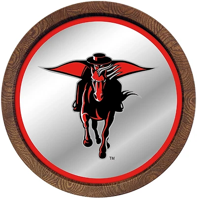 The Fan-Brand Texas Tech University Mascot Barrel Top Mirrored Wall Sign