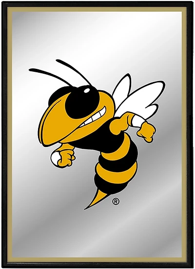 The Fan-Brand Georgia Tech Mascot Framed Mirrored Wall Sign