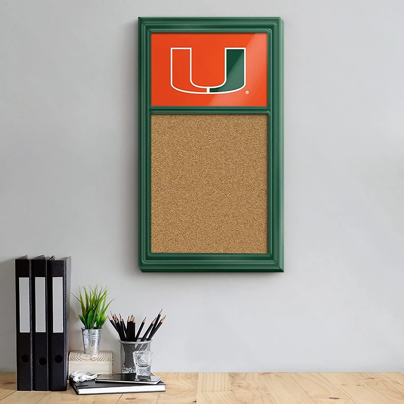 The Fan-Brand University of Miami Cork Note Board