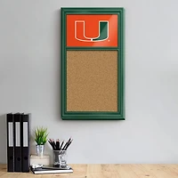 The Fan-Brand University of Miami Cork Note Board