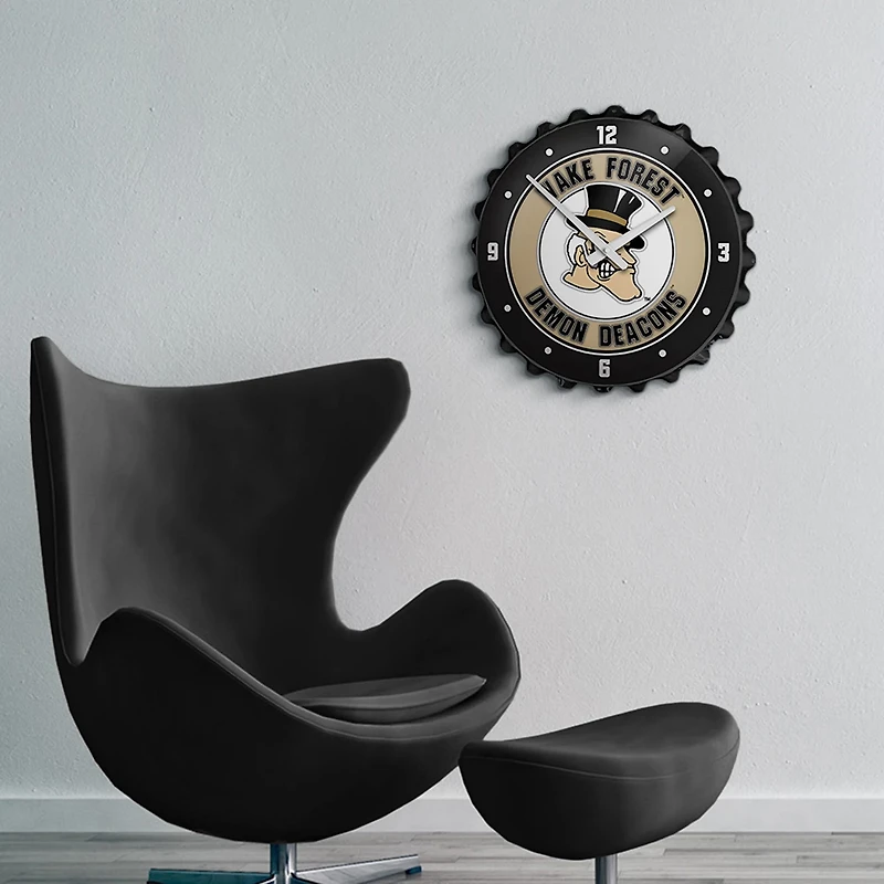 The Fan-Brand Wake Forest University Mascot Bottle Cap Clock