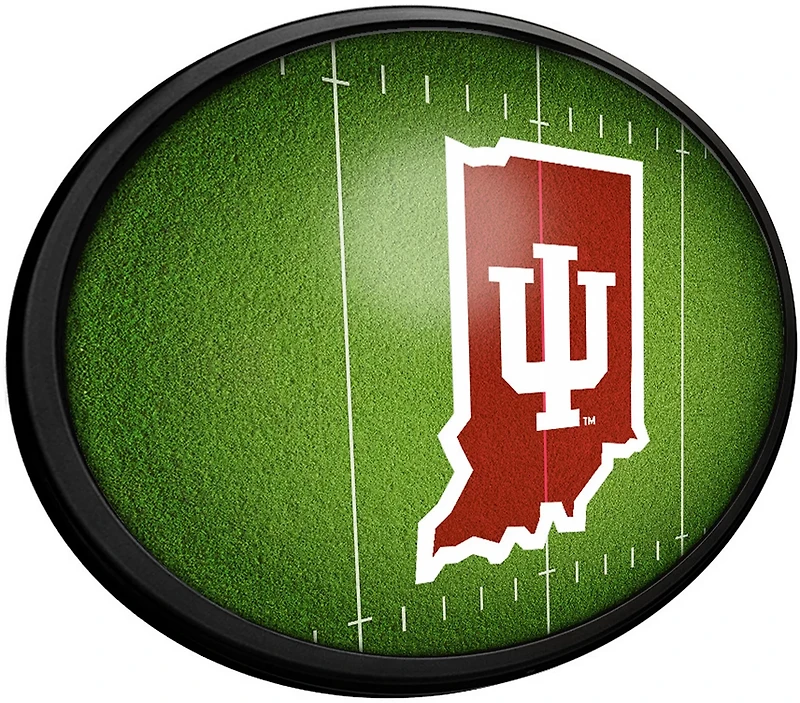 The Fan-Brand Indiana University On the 50 Oval Slimline Lighted Sign ...