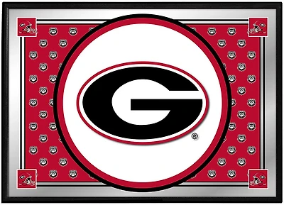 The Fan-Brand University of Georgia Team Spirit Framed Mirrored Wall Sign