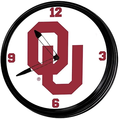 The Fan-Brand University of Oklahoma Retro Lighted Wall Clock