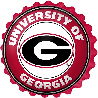 The Fan-Brand University of Georgia Red Bottle Cap Sign