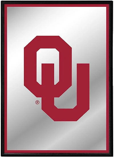 The Fan-Brand University of Oklahoma Framed Mirrored Wall Sign