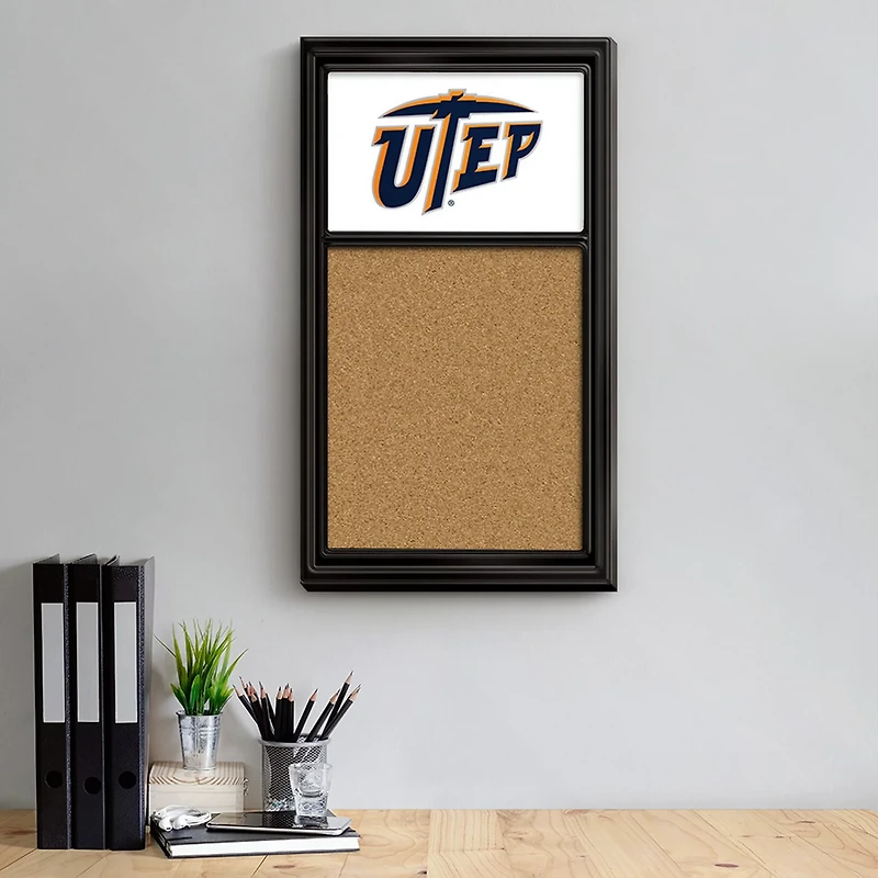 The Fan-Brand University of Texas at El Paso Cork Note Board