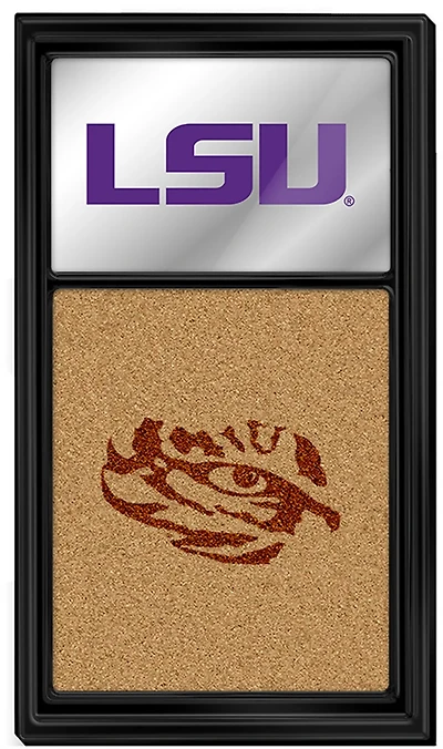 The Fan-Brand Louisiana State University Dual Logo Mirrored Cork Note Board