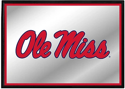 The Fan-Brand University of Mississippi Framed Mirrored Wall Sign