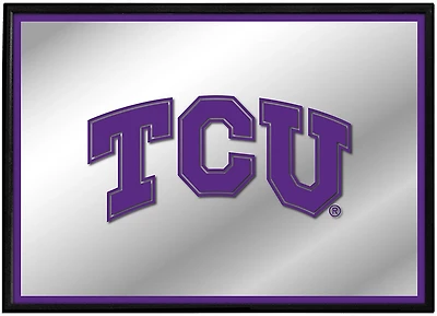 The Fan-Brand Texas Christian University Framed Mirrored Wall Sign