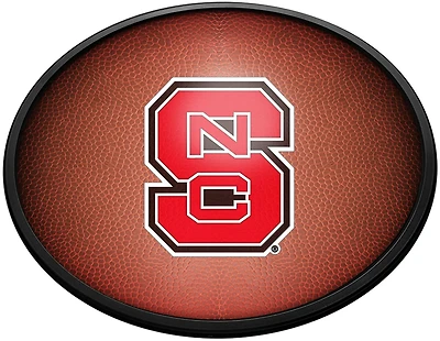 The Fan-Brand North Carolina State University Pigskin Oval Slimline Lighted Wall Sign