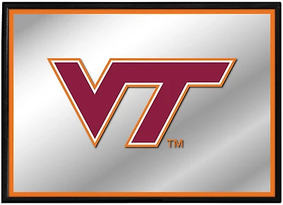 The Fan-Brand Virginia Tech University Framed Mirrored Wall Sign