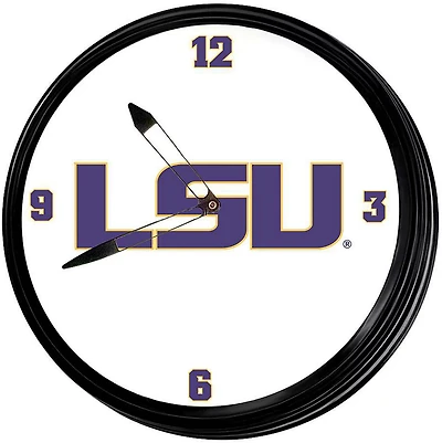 The Fan-Brand Louisiana State University Retro Lighted Wall Clock