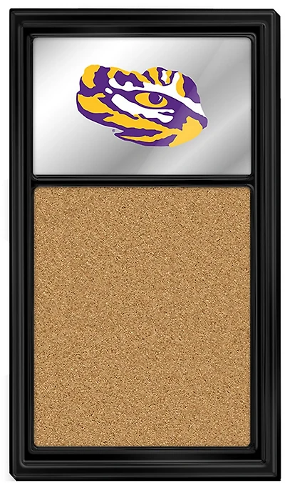 The Fan-Brand Louisiana State University Tiger Eye Mirrored Cork Note Board
