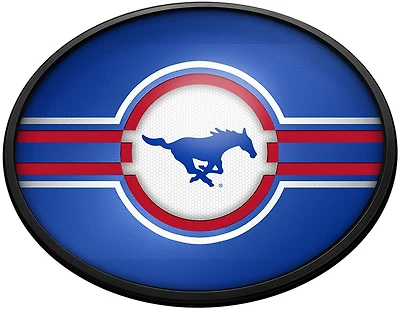 The Fan-Brand Southern Methodist University Oval Slimline Lighted Wall Sign