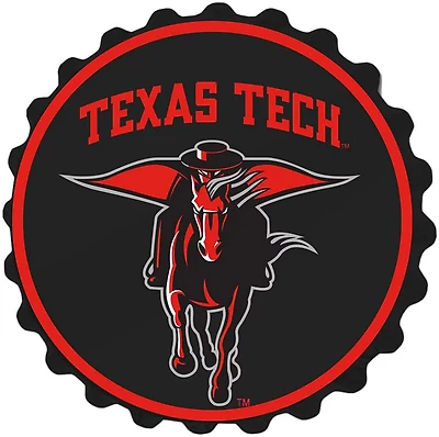 The Fan-Brand Texas Tech University Masked Rider Bottle Cap Wall Sign