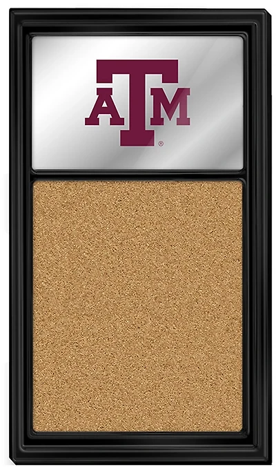 The Fan-Brand Texas A&M University Mirrored Cork Note Board