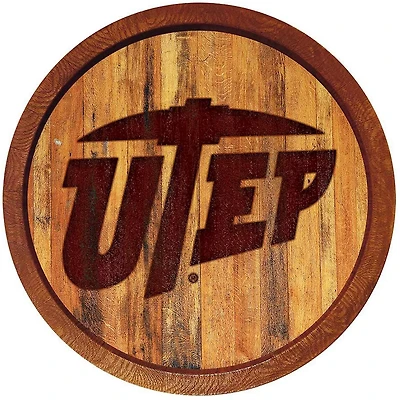 The Fan-Brand University of Texas at El Paso Branded Faux Barrel Top Sign