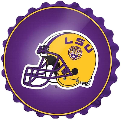 The Fan-Brand Louisiana State University Helmet Bottle Cap Sign