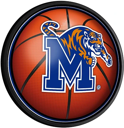 The Fan-Brand University of Memphis Basketball Round Slimline Lighted Wall Sign