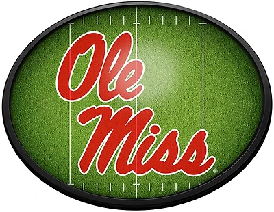 The Fan-Brand University of Mississippi On the 50 Oval Slimline Lighted Sign