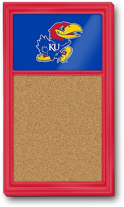 The Fan-Brand University of Kansas Cork Note Board