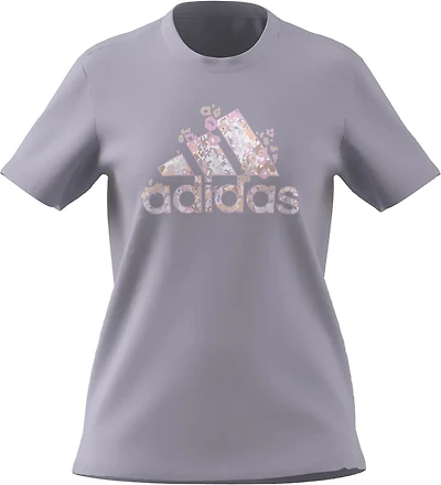 adidas Women's Floral BOS Graphic Short Sleeve T-shirt