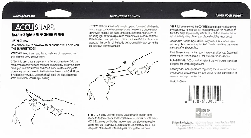 AccuSharp Asian-Style Knife Sharpener