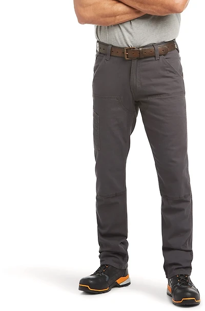 Ariat Men's Rebar M4 Relaxed DuraStretch Made Tough Double Front Stackable Straight Pants