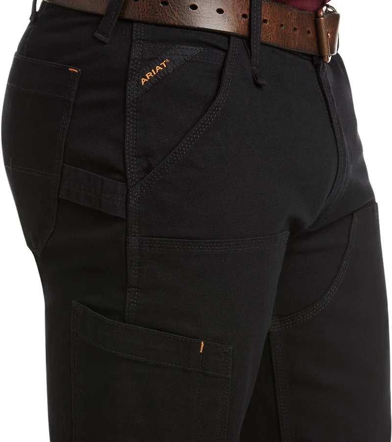 Ariat Men's Rebar M4 Relaxed DuraStretch Made Tough Double Front Stackable Straight Pants