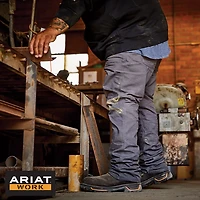 Ariat Men's Rebar M4 Relaxed DuraStretch Made Tough Double Front Stackable Straight Pants
