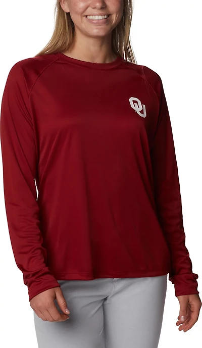 Columbia Sportswear Women's University of Oklahoma Tidal Long Sleeve T-shirt
