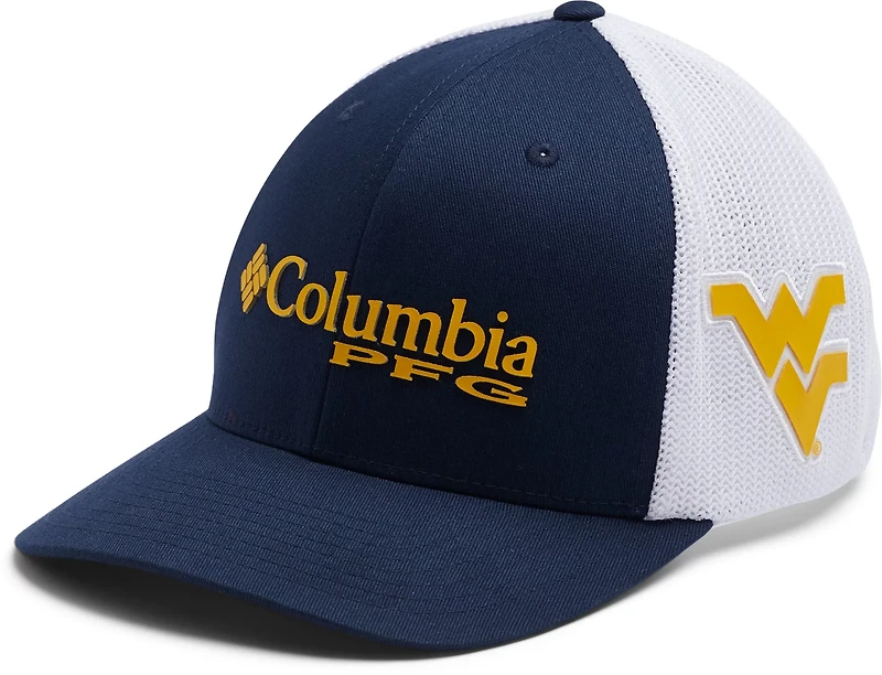 Columbia Sportswear Men's West Virginia University PFG Mesh Ball Cap